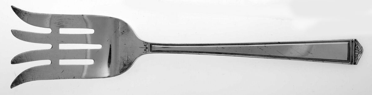 Anniversary (Silverplate, 1923) Solid Salad Serving Fork by International Silver-1