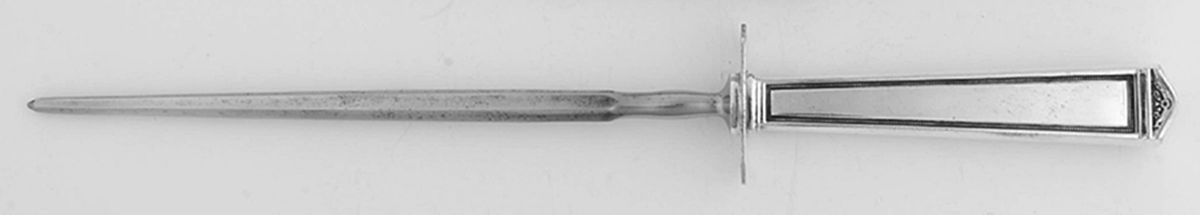 Anniversary (Silverplate, 1923) Small Steel Rod Sharpener Knife by International Silver-1