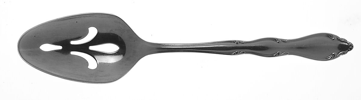 Anniversary (Stainless) Pierced Tablespoon (Serving Spoon) by International Silver-1