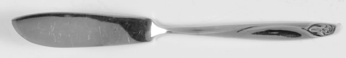 Anniversary Rose (Silverplate, 1962) Flat Handle Master Butter Knife by International Silver-1