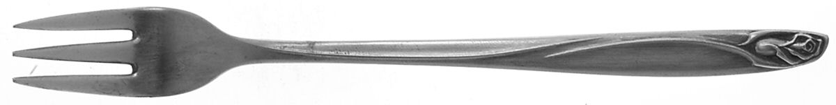 Anniversary Rose (Silverplate, 1962) Cocktail/Seafood Fork by International Silver-1