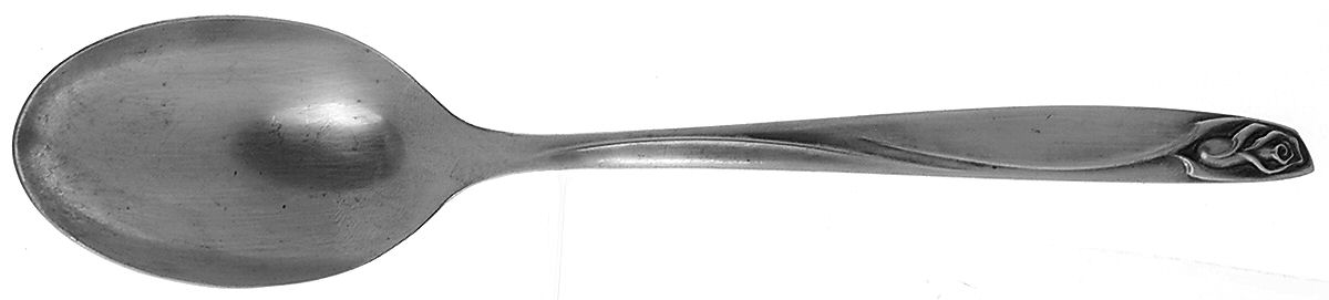 Anniversary Rose (Silverplate, 1962) Tablespoon (Serving Spoon) by International Silver-1