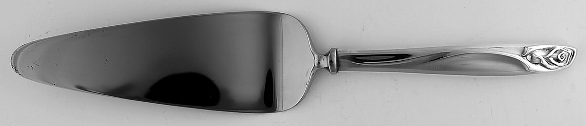 Anniversary Rose (Silverplate, 1962) Pie Server with Stainless Blade by International Silver-1