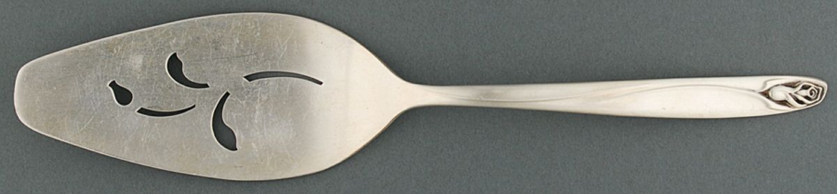 Anniversary Rose (Silverplate, 1962) Solid Pierced Pie Server by International Silver-1