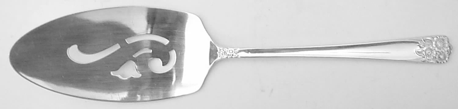 April (Silverplate, 1950) Solid Pierced Pie Server by International Silver-1