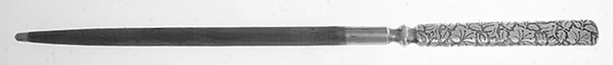 Arabesque (Silverplate, 1887) Large Roast Steel Rod Knife Sharpener by International Silver-1
