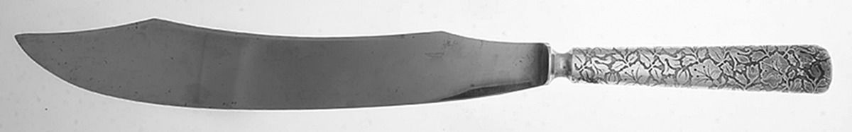 Arabesque (Silverplate, 1887) Large Stainless Blade Roast Carving Knife by International Silver-1