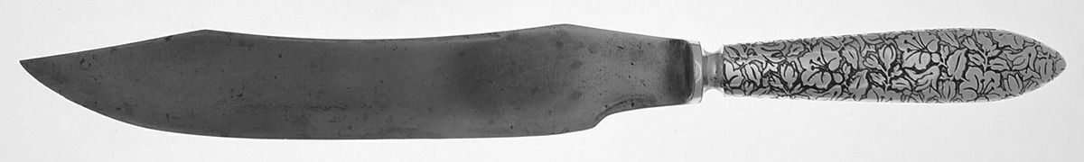 Arabesque (Silverplate, 1887) Large Stainless Blade Roast Carving Knife by International Silver-1
