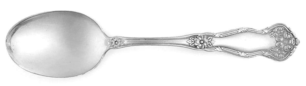 Arbutus (Silverplate, 1908, No Monograms) Dessert/Oval Soup Spoon by International Silver-1