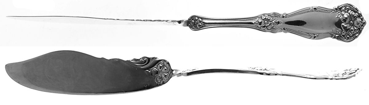 Arbutus (Silverplate, 1908, No Monograms) Flat Twisted Handle Master Butter Knife by International Silver-1