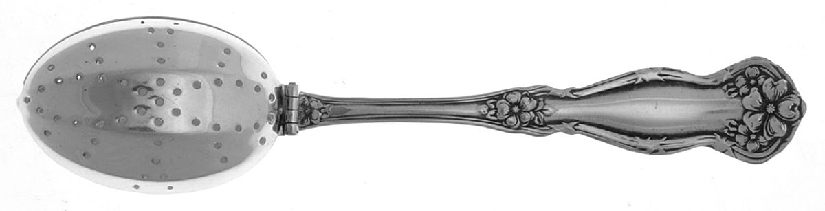 Arbutus (Silverplate, 1908, No Monograms) Solid Individual Tea Ball Spoon by International Silver-1