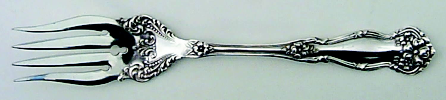 Arbutus (Silverplate, 1908, No Monograms) Individual Salad Fork by International Silver-1