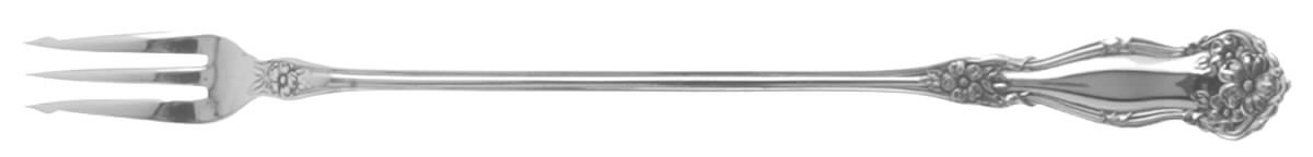Arbutus (Silverplate, 1908, No Monograms) Long Handle Pickle/Olive Fork by International Silver-1