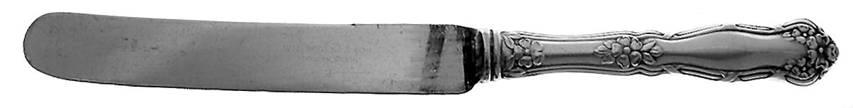 Arbutus (Silverplate, 1908, No Monograms) Old French Hollow Knife by International Silver-1
