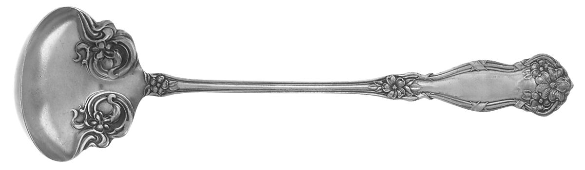 Arbutus (Silverplate, 1908, No Monograms) Solid Piece Cream Ladle by International Silver-1