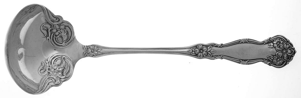 Arbutus (Silverplate, 1908, No Monograms) Oyster Ladle Solid Piece by International Silver-1