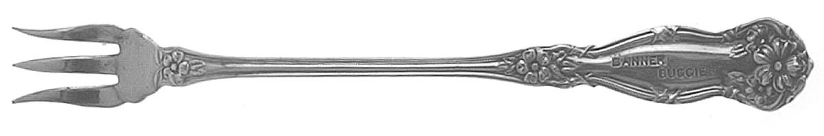 Arbutus (Silverplate, Bannerbuggy, 1908) Cocktail/Seafood Fork by International Silver-1