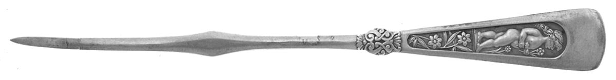 Arcadian (Silverplate, 1884) Solid Nut Pick by International Silver-1