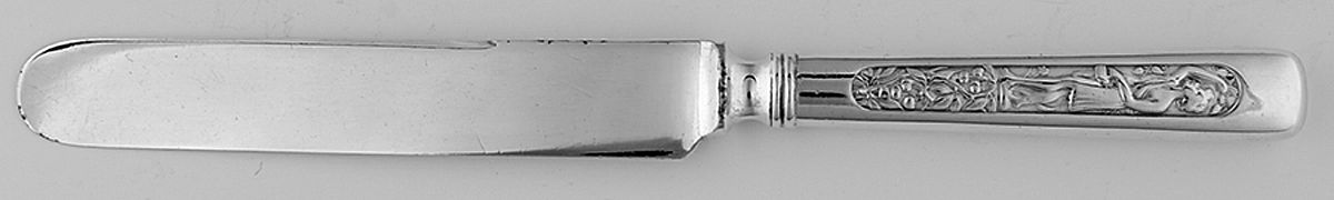 Arcadian (Silverplate, 1884) Old French Hollow Knife with Bolster by International Silver-1