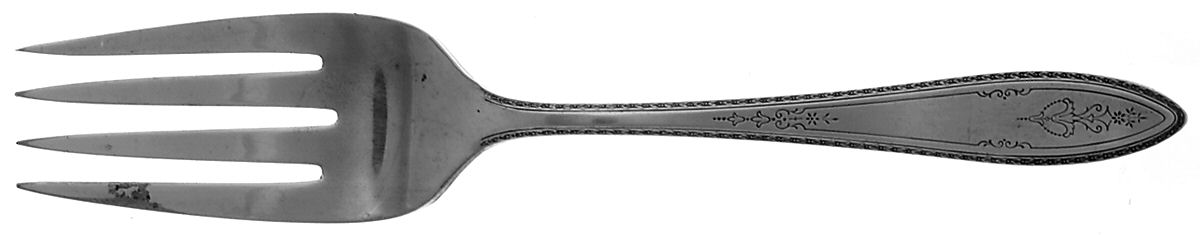 Argosy (Silverplate, 1926) Small Solid Cold Meat Serving Fork by International Silver-1
