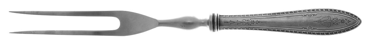 Argosy (Silverplate, 1926) Small Steak Carving Fork with Stainless Prongs by International Silver-1