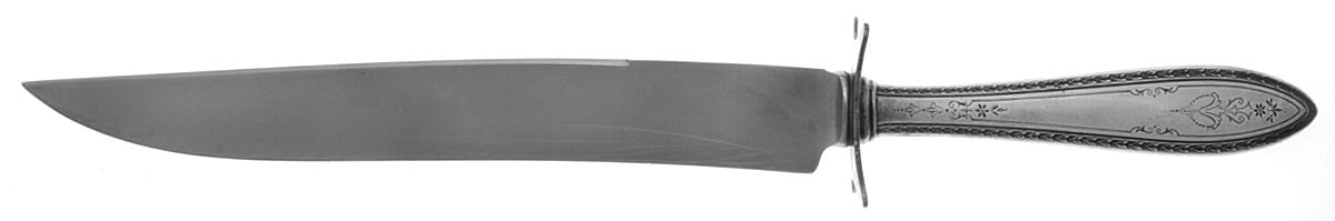 Argosy (Silverplate, 1926) Large Stainless Blade Roast Carving Knife by International Silver-1