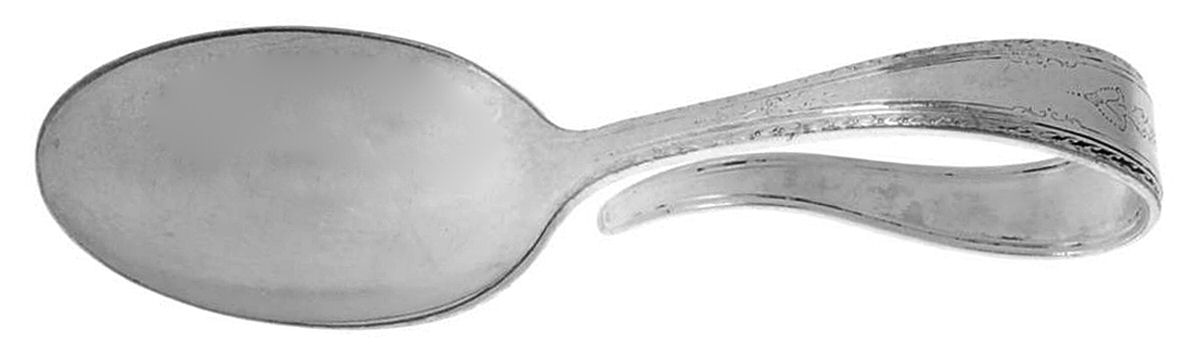 Argosy (Silverplate, 1926) Curved Handle Baby Spoon by International Silver-1