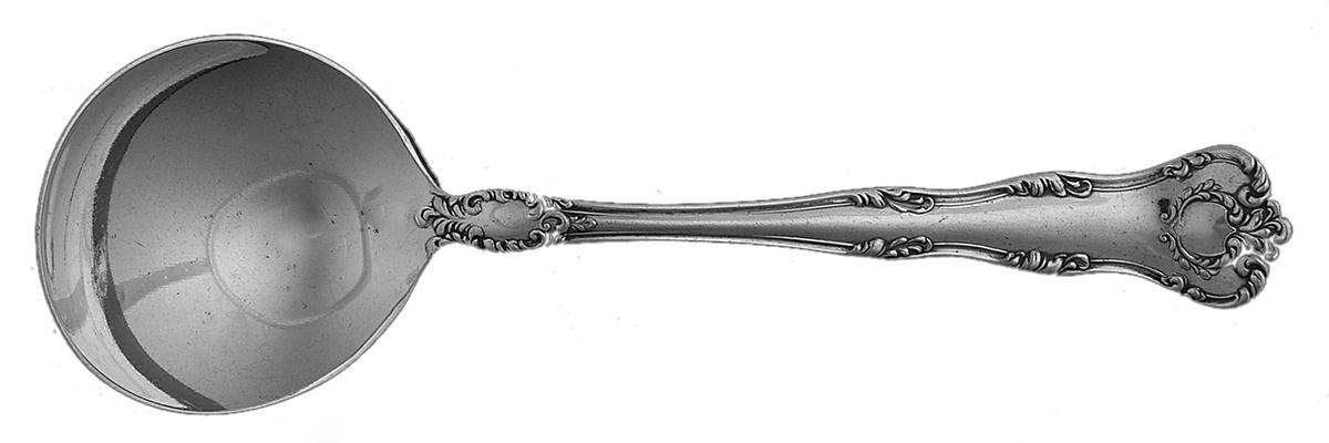 Argyle (Silverplate, 1913) Round Bowl Soup Spoon (Bouillon) by International Silver-1