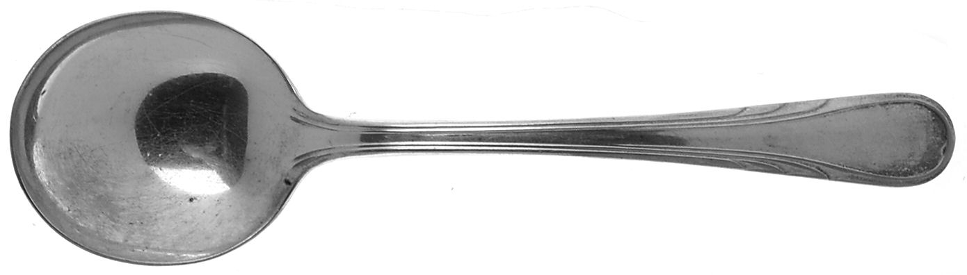 Argyle (Silverplate, 1938) Round Bowl Soup Spoon (Gumbo) by International Silver-1