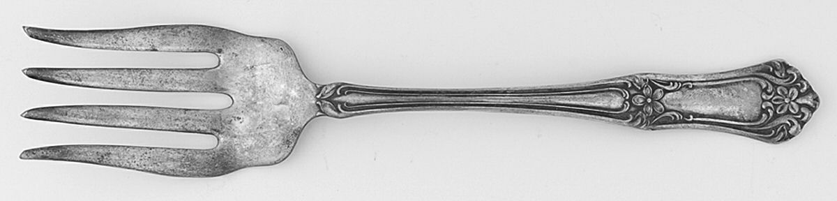 Arlington (Silverplate, 1919) Medium Solid Cold Meat Serving Fork by International Silver-1