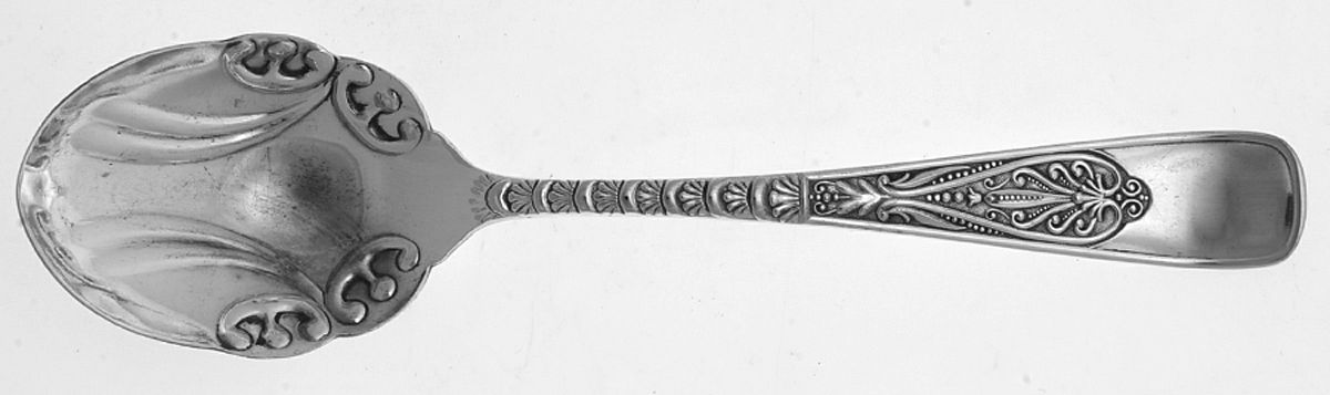 Assyrian-Greek (Silverplate, 1889) Sugar Spoon by International Silver-1