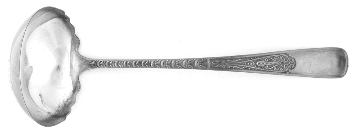 Assyrian-Greek (Silverplate, 1889) Solid Soup Ladle by International Silver-1