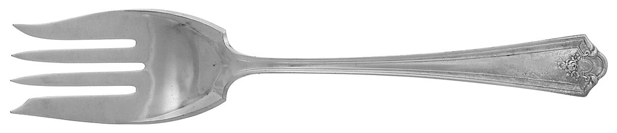 Ashland (Silverplate, 1914) Medium Solid Cold Meat Serving Fork by International Silver-1