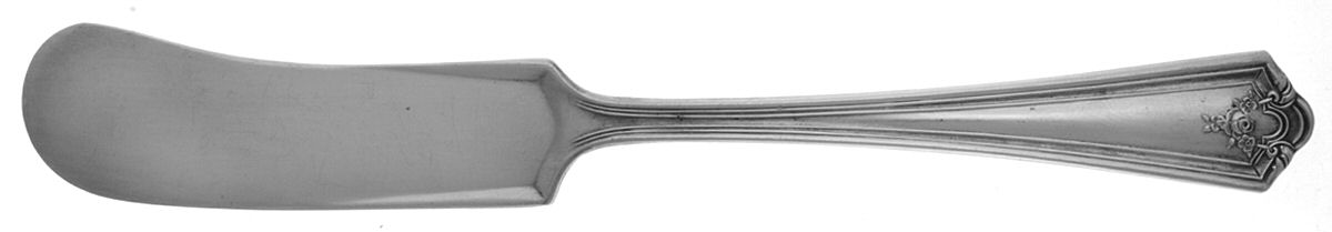 Ashland (Silverplate, 1914) Flat Handle Butter Spreader by International Silver-1