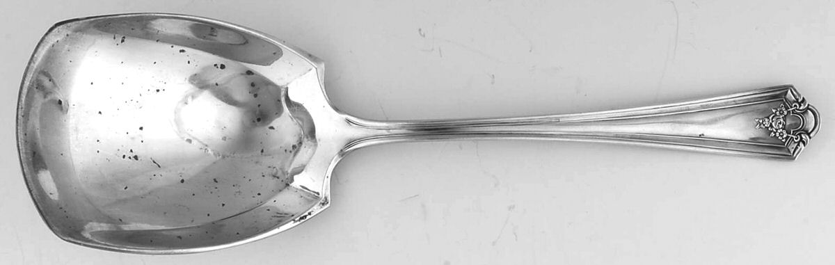 Ashland (Silverplate, 1914) Solid Smooth Casserole Spoon by International Silver-1
