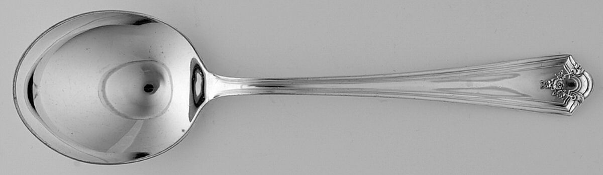 Ashland (Silverplate, 1914) Round Bowl Soup Spoon (Gumbo) by International Silver-1