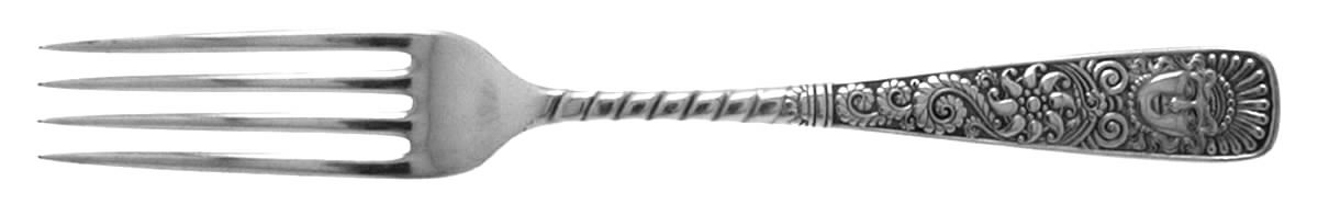Assyrian Head (Silverplate, 1886) Fork by International Silver-1