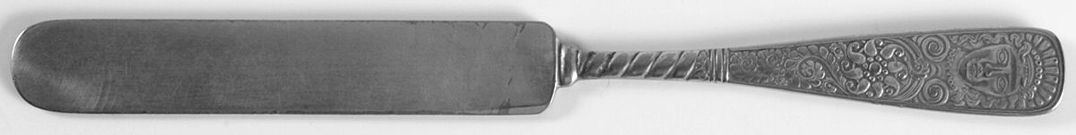 Assyrian Head (Silverplate, 1886) Solid Breakfast Knife by International Silver-1