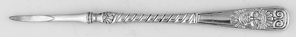 Assyrian Head (Silverplate, 1886) Solid Nut Pick by International Silver-1