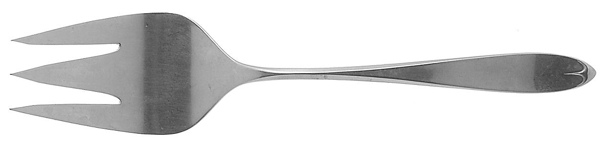Ashford (Stainless) Medium Solid Cold Meat Serving Fork by International Silver-1