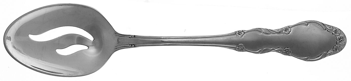 Ashley (Stainless) Pierced Tablespoon (Serving Spoon) by International Silver-1