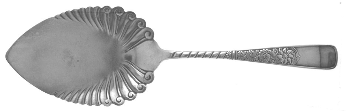 Assyrian (Silverplate, 1887, No Monograms) Large Solid Pie Knife by International Silver-1