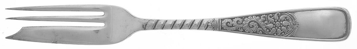Assyrian (Silverplate, 1887, No Monograms) Pastry Fork by International Silver-1