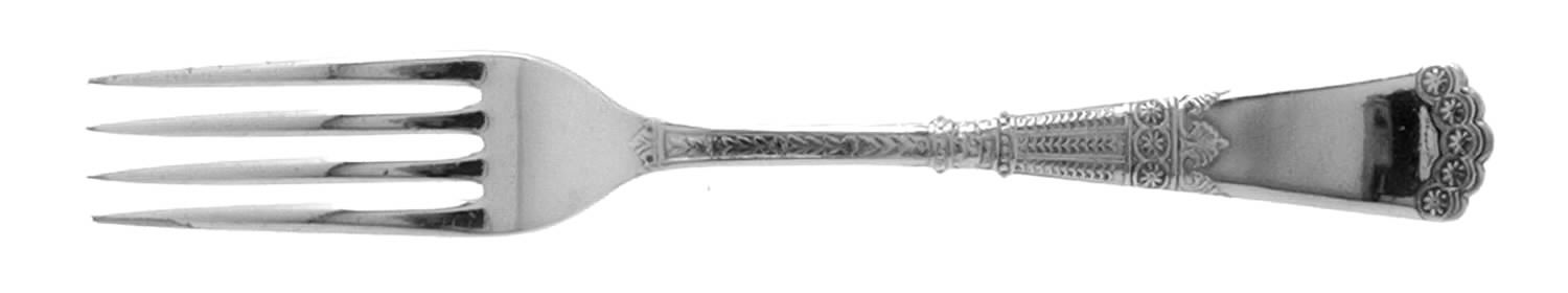 Athens (Silverplate, 1884) Monogram Fork by International Silver-1