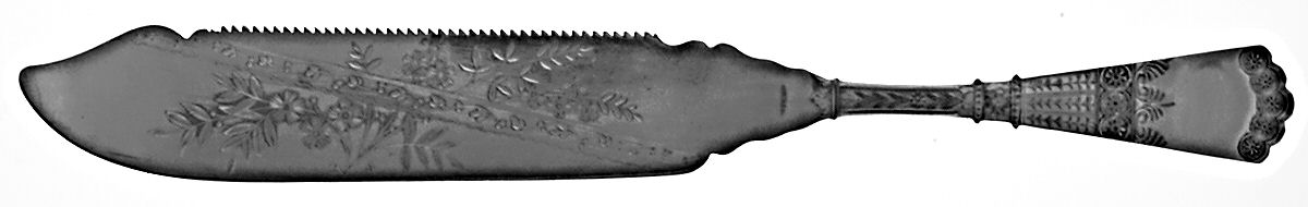 Athens (Silverplate, 1884) Cake Saw Solid Piece by International Silver-1