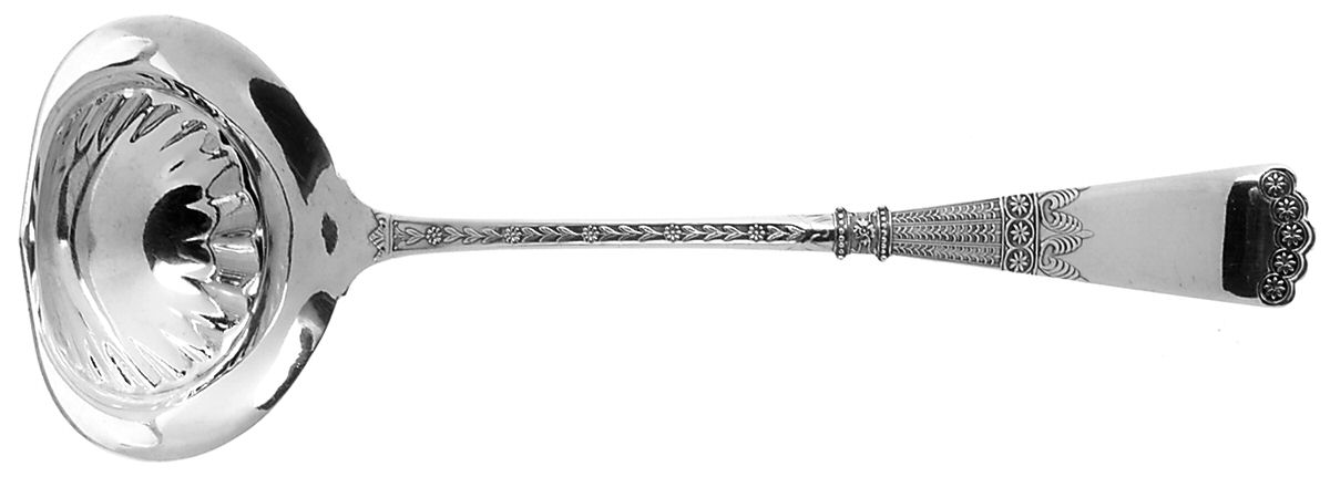 Athens (Silverplate, 1884) Oyster Ladle Solid Piece by International Silver-1