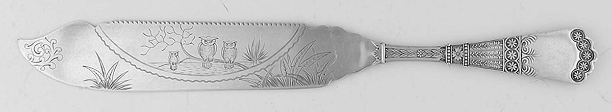 Athens (Silverplate, 1884) Cake Saw Solid Piece by International Silver-1
