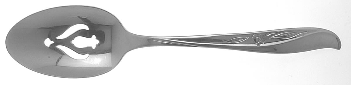 Autumn Leaf (Stainless) Pierced Tablespoon (Serving Spoon) by International Silver-1