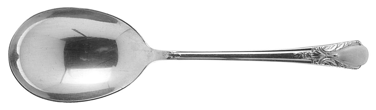Avalon-Cabin (Slpt, 1940) Solid Smooth Casserole Spoon by International Silver-1
