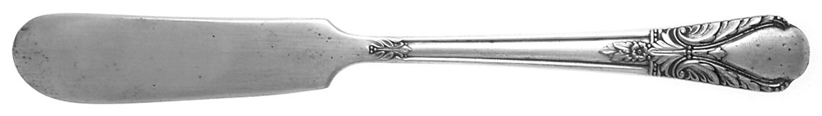 Avalon-Cabin (Slpt, 1940) Flat Handle Butter Spreader by International Silver-1